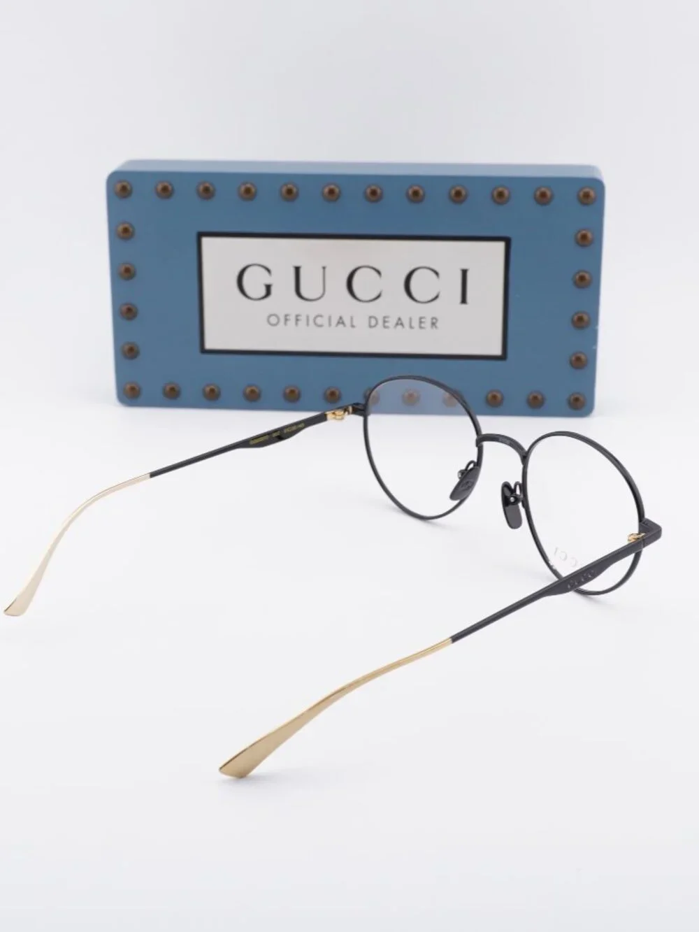 Gucci GG0337O 002 Round Eyeglasses – Black 51mm